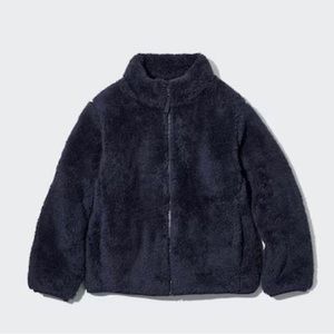 Uniqlo Navy Fluffy Yarn Jacket